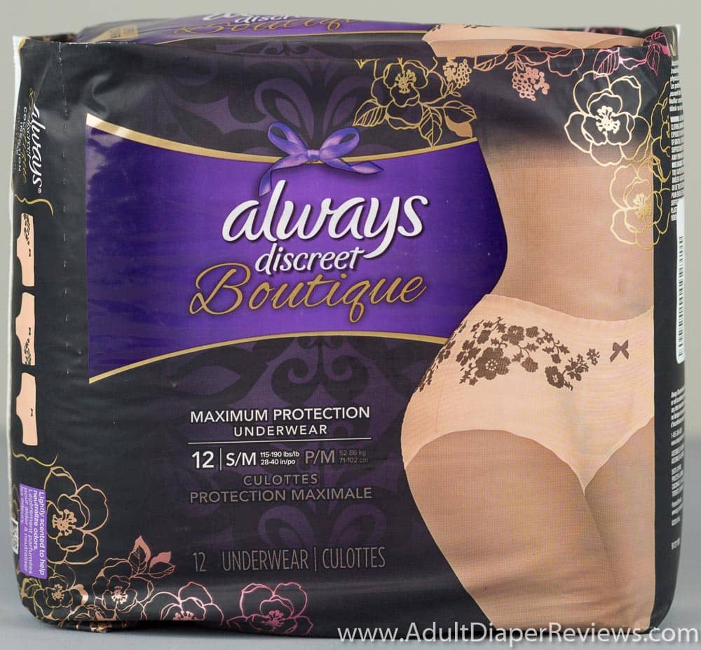Always Discreet Boutique Underwear Small Medium