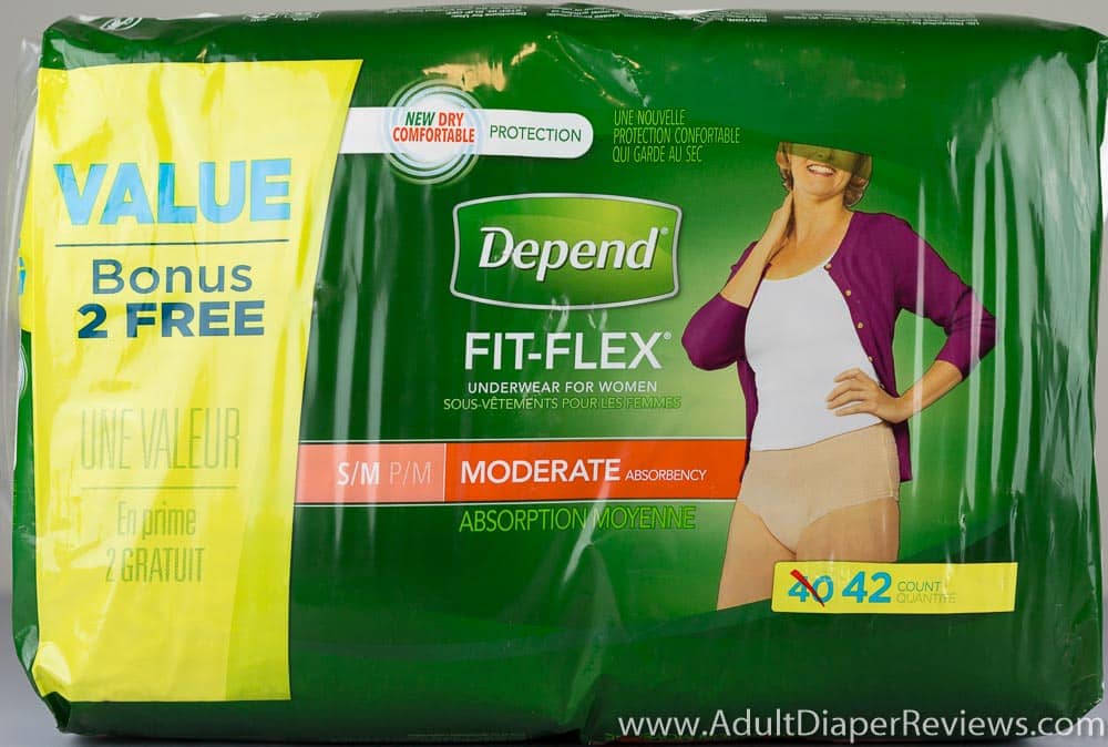 Depend Fit-Flex Moderate Womens Small Medium Underwear