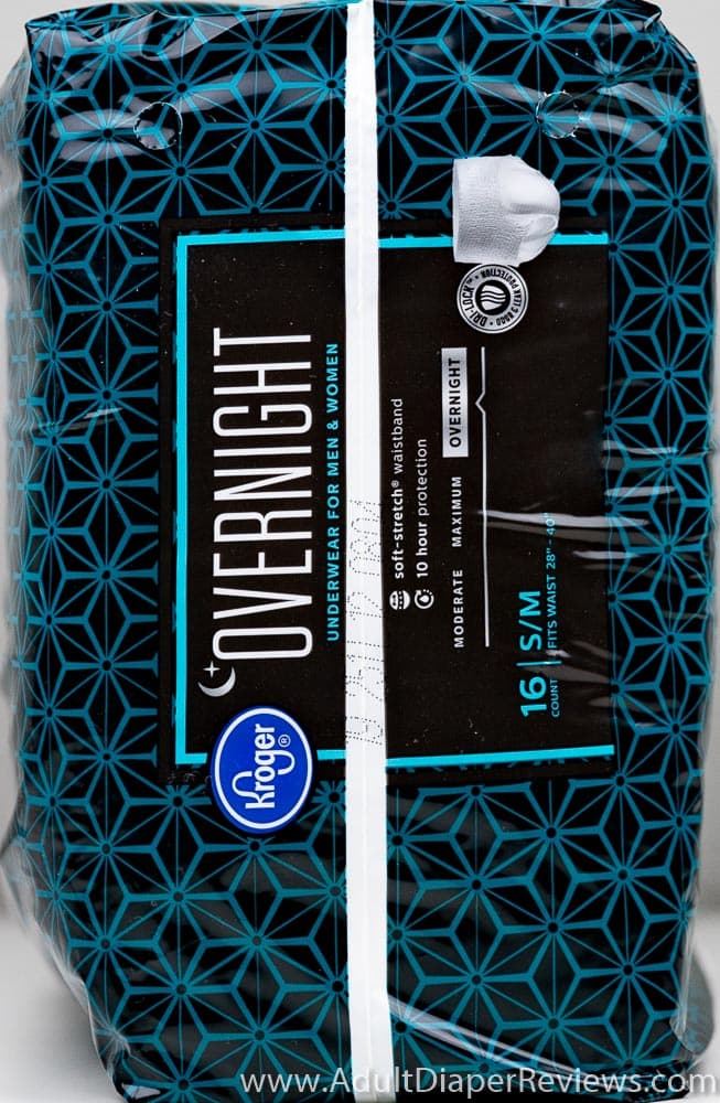 Kroger Overnight Underwear Small Medium Bag Left