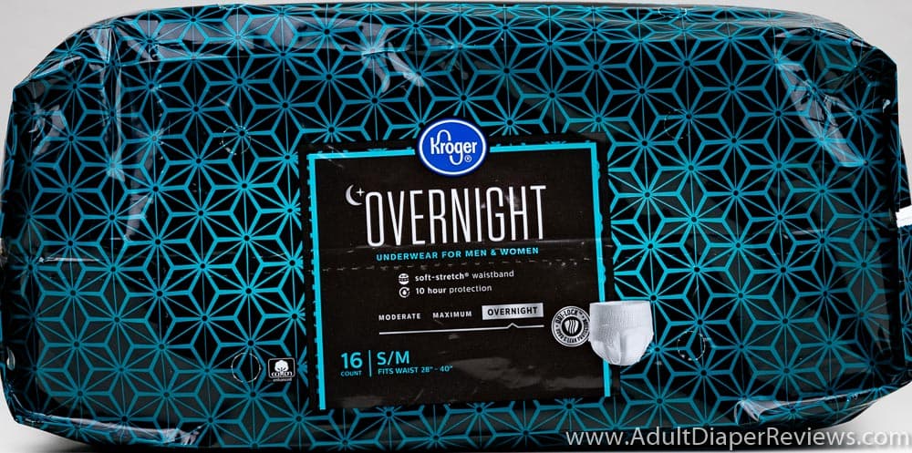 Kroger Overnight Underwear Small Medium Bag Top