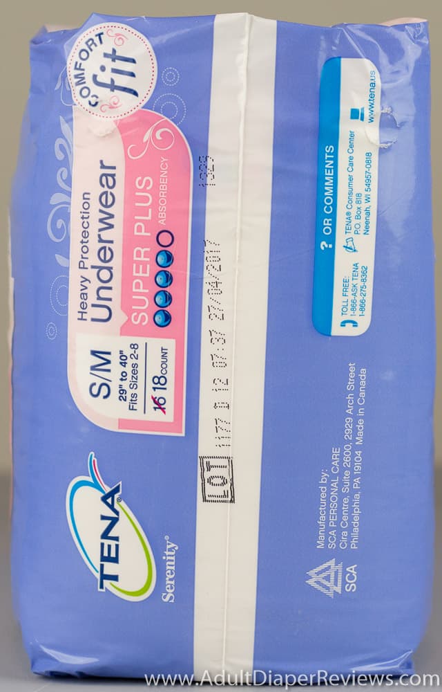 Tena Womens Underwear Super Plus Small Medium Bag Left